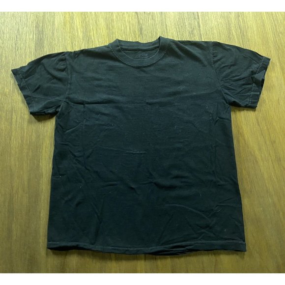 Royal Fashion Men's Black Crew Neck Cotton Tee - Picture 1 of 5